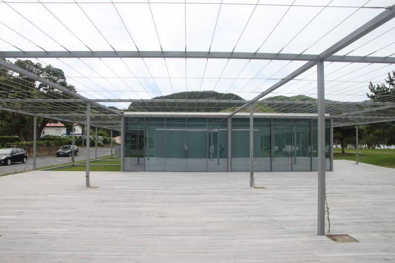 Urban Front and Tea House in Sete Cidades Lagoon