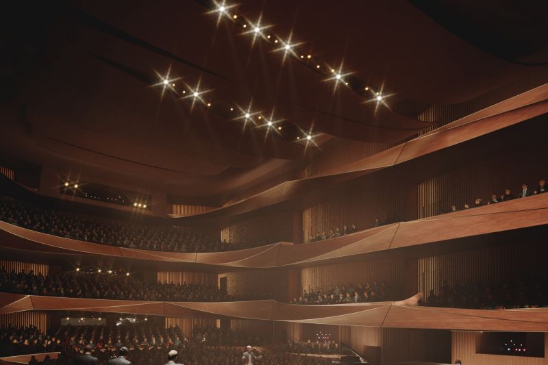 Salle de concert de la Philharmonie de Belgrade