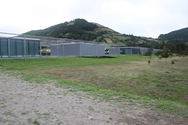 Urban Front and Tea House in Sete Cidades Lagoon